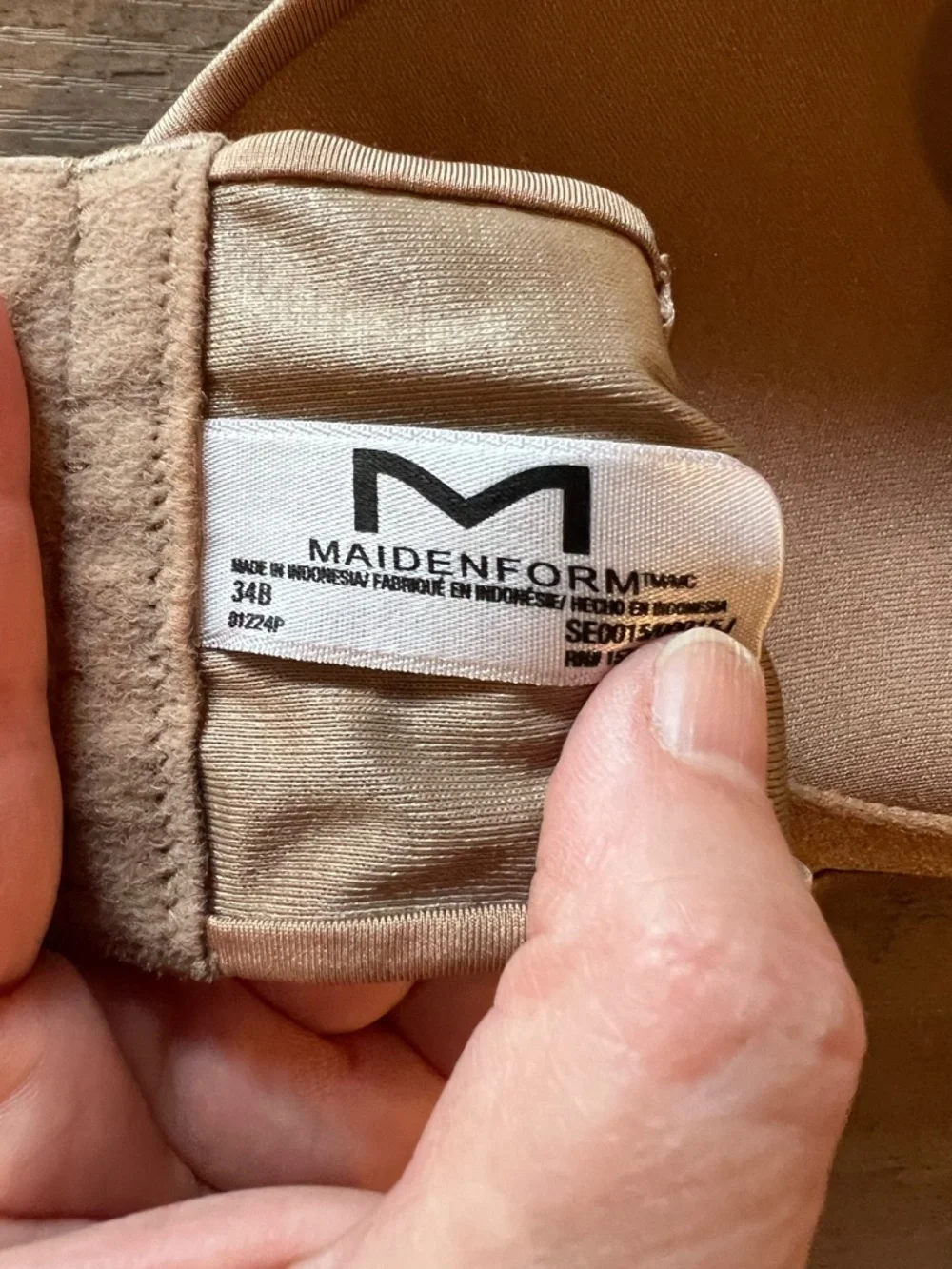 Maidenform Strapless Bandeau in Nude Beige